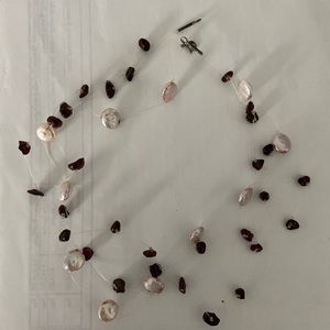 Fluorine pearl necklace